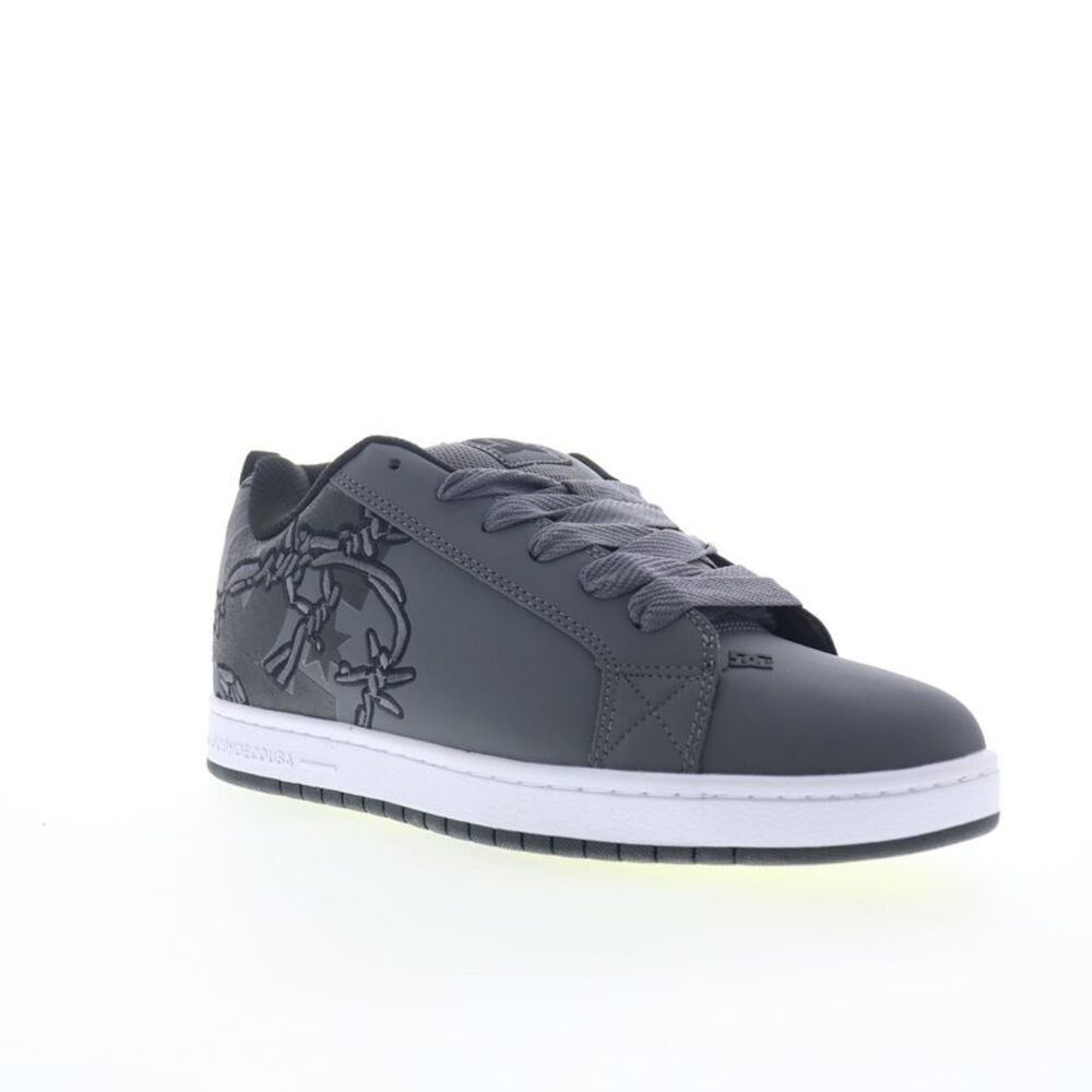 DC Mens Court Graffik SE Gray Shoes (NWT) - Picture 2 of 7